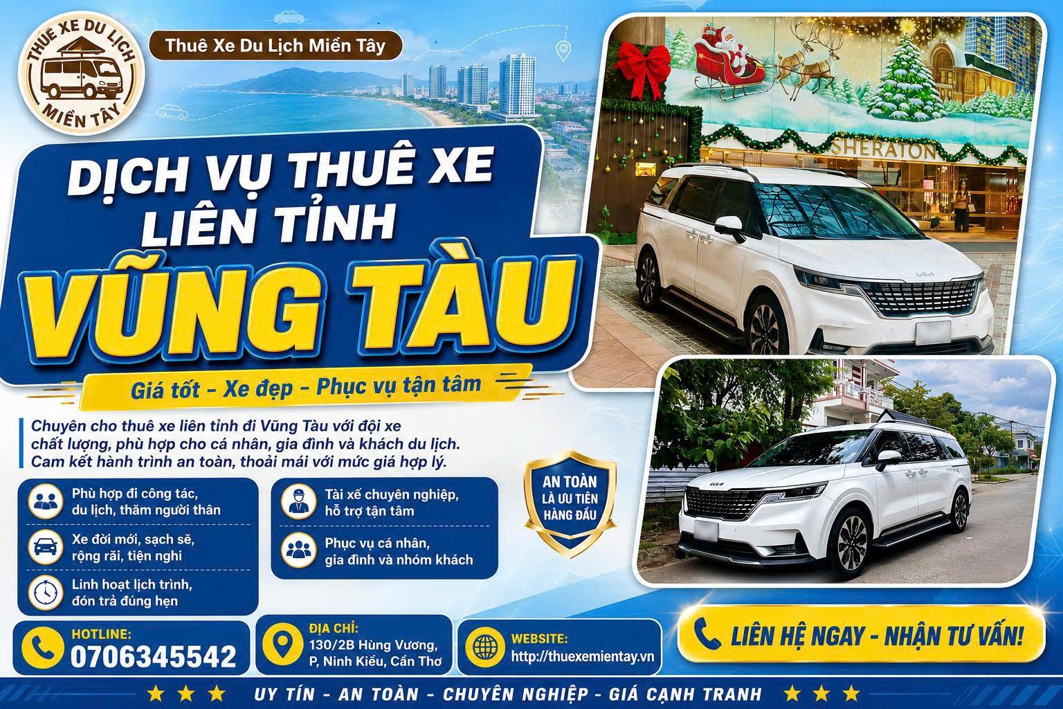 Thuê xe liên tỉnh đi Vũng Tàu